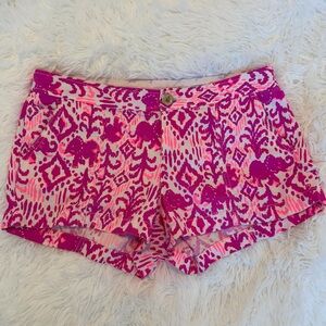 Lilly Pulitzer Pink and Purple High Waist Shorts